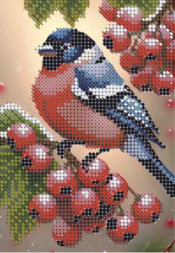 Схема для вишивки бісером А6-Д-098 Снігур