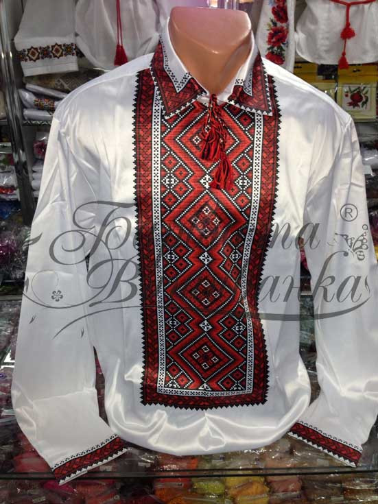Заготовка мужской сорочки для вышивки Барвиста вишиванка №15