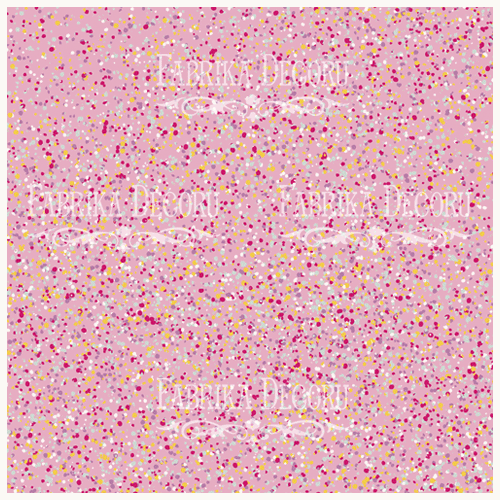 Деко веллум (лист кальки з малюнком) Рожеве конфеті, 29х29см