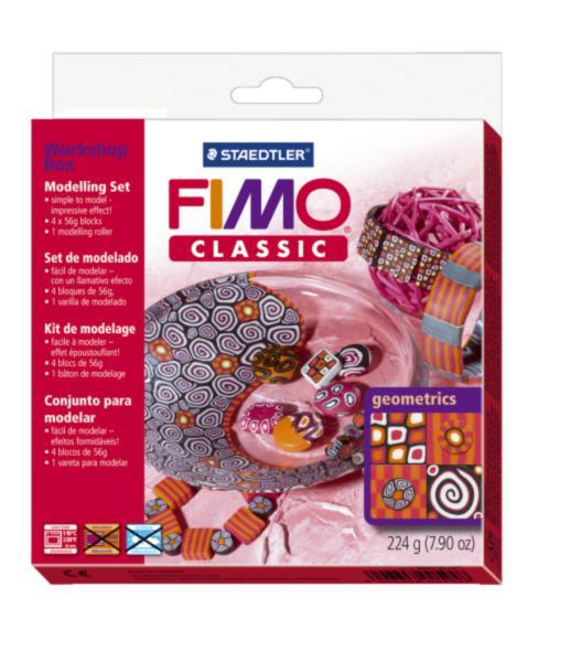 Набор FIMO Classic для мастер-класса «Геометрические фигуры» 4x56г. 8003/30/L1