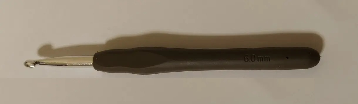 Гачок для в'язання з силіконовою ручкою 6 мм