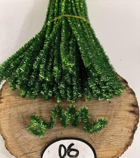 Синельний дріт люрекс 06, колір - трав`яний