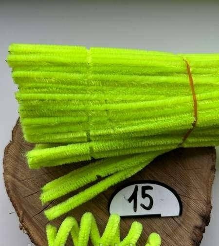 Синельний дріт 15, колір - жовтий неон