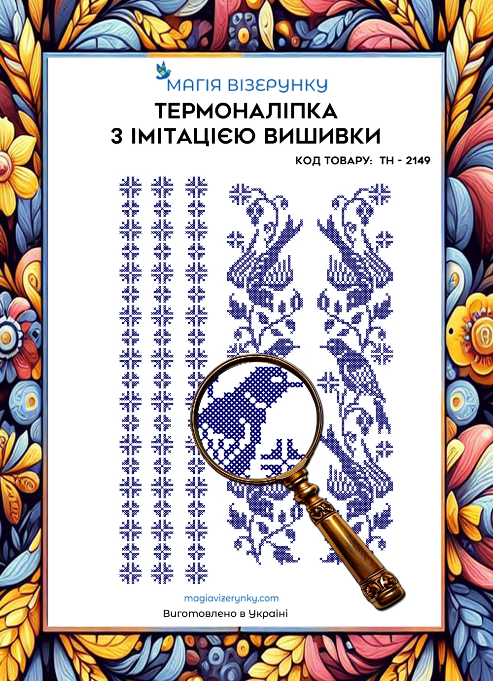 Термоналіпка з імітацією вишивки ТН 2149