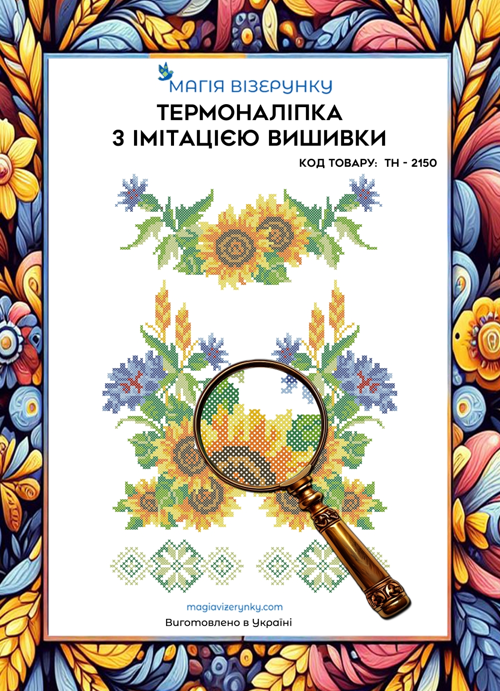 Термоналіпка з імітацією вишивки ТН 2150