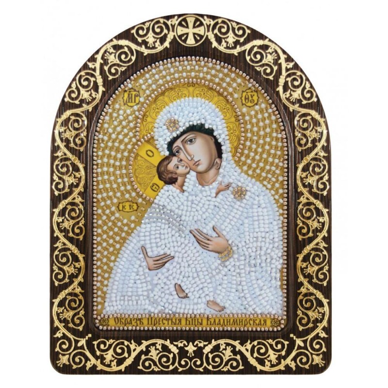 Набір для вишивки ікони в рамці-кіоті СН5012 Богородиця Володимирська