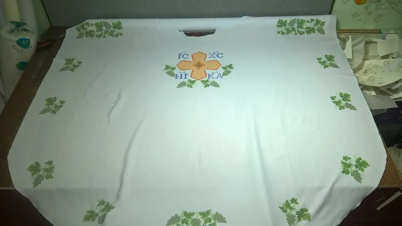 Комплект заготовок для вишивання церковного одягу (фелона) Ф-09