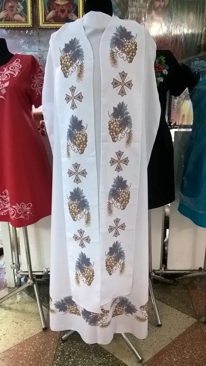 Комплект заготовок для вишивання церковного одягу (фелона) Ф-16