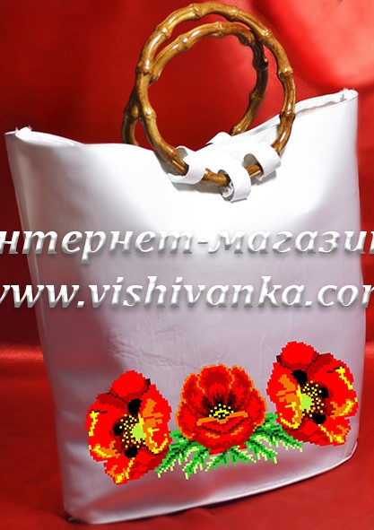 Заготівля на вишивку жіночої сумки СЖ 16-1 (біла)