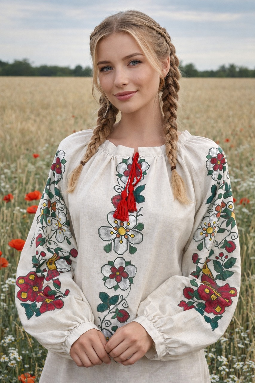 Пошита жіноча блуза для вишивання ПЖС-254.1