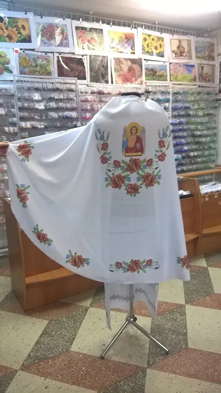 Комплект заготовок для вишивання церковного одягу (фелона) Ф-08