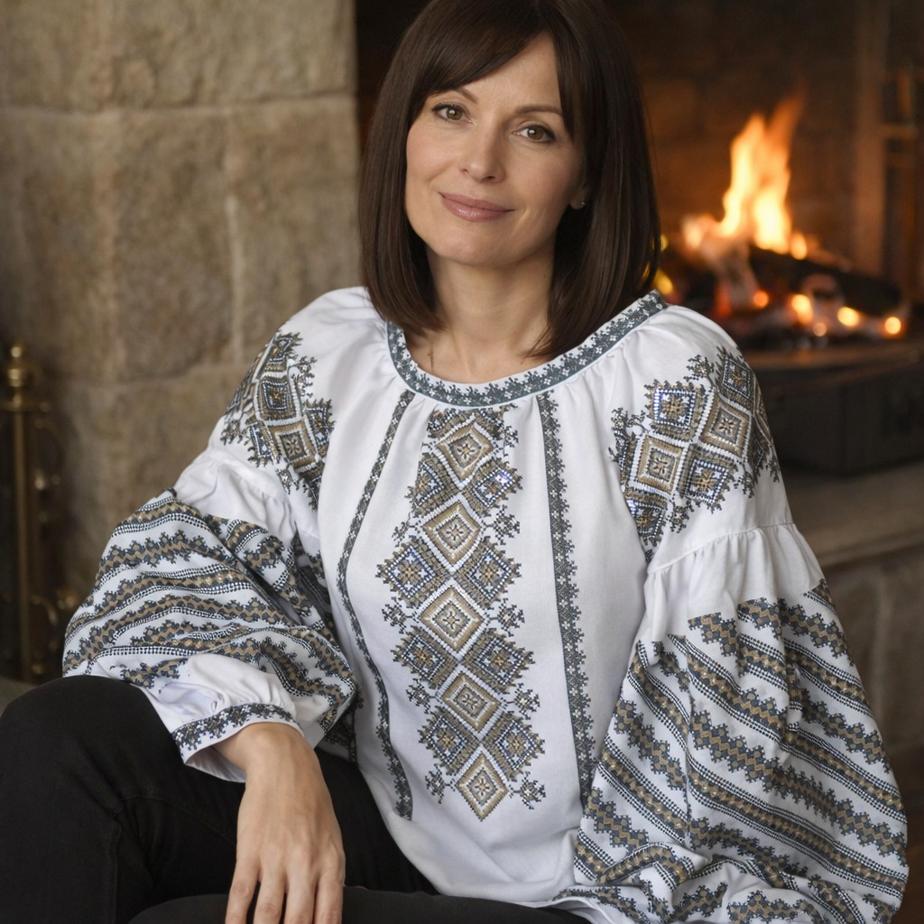 Пошита жіноча блуза для вишивання ПЖС-220 (БОХО)