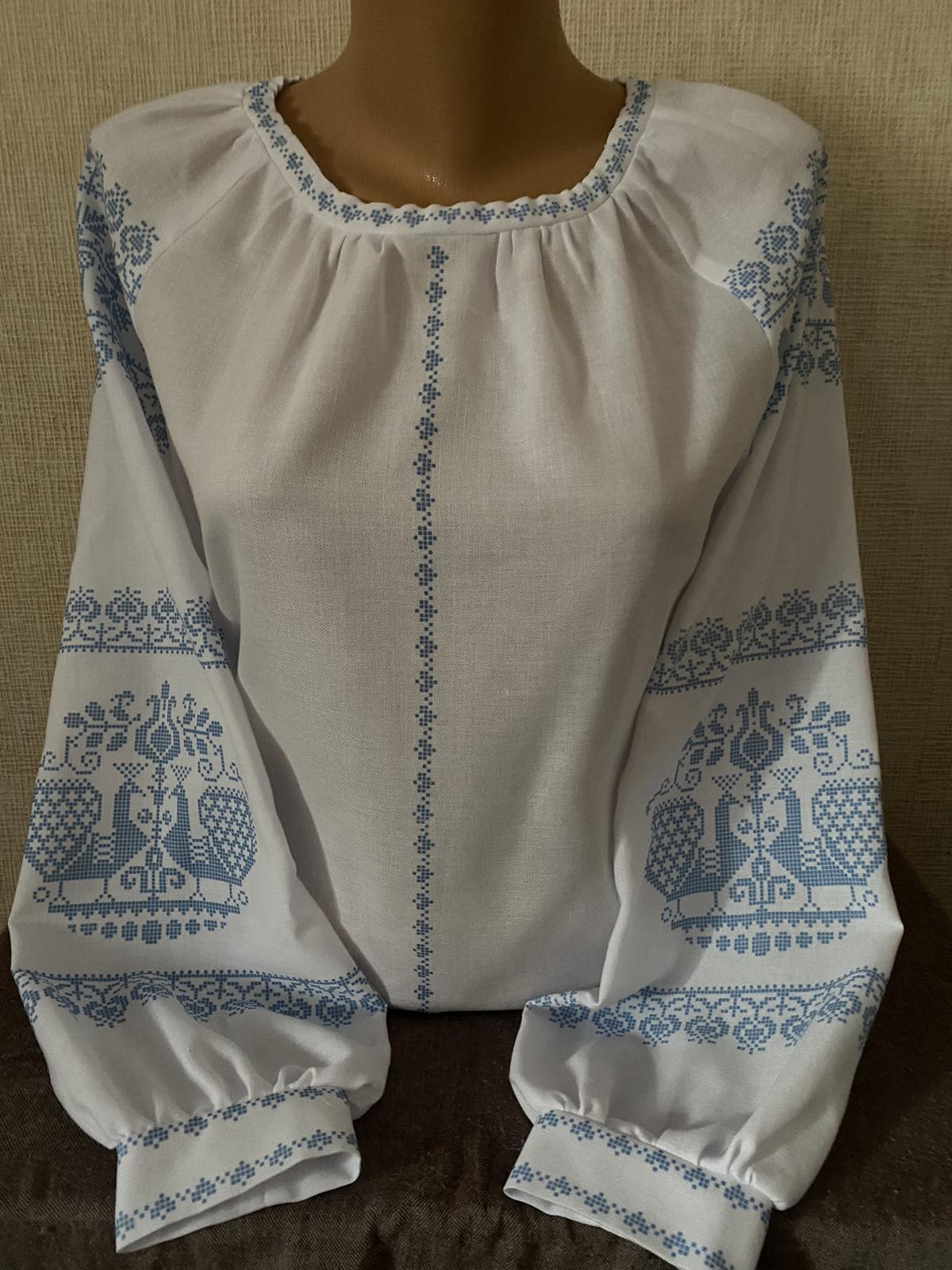 Пошита жіноча блуза для вишивання бісером або нитками СЖ Сімейне щастя