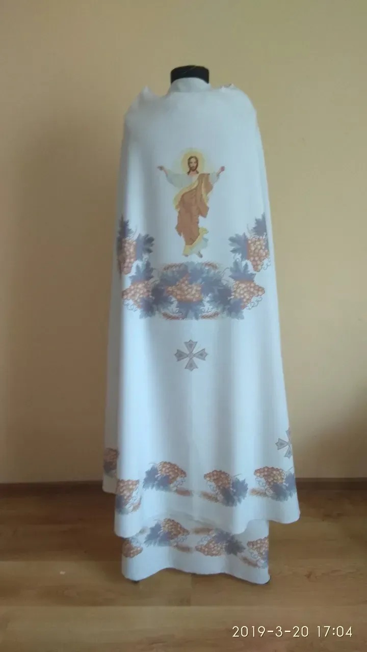 Комплект заготовок для вишивання церковного одягу (фелона) Ф-18