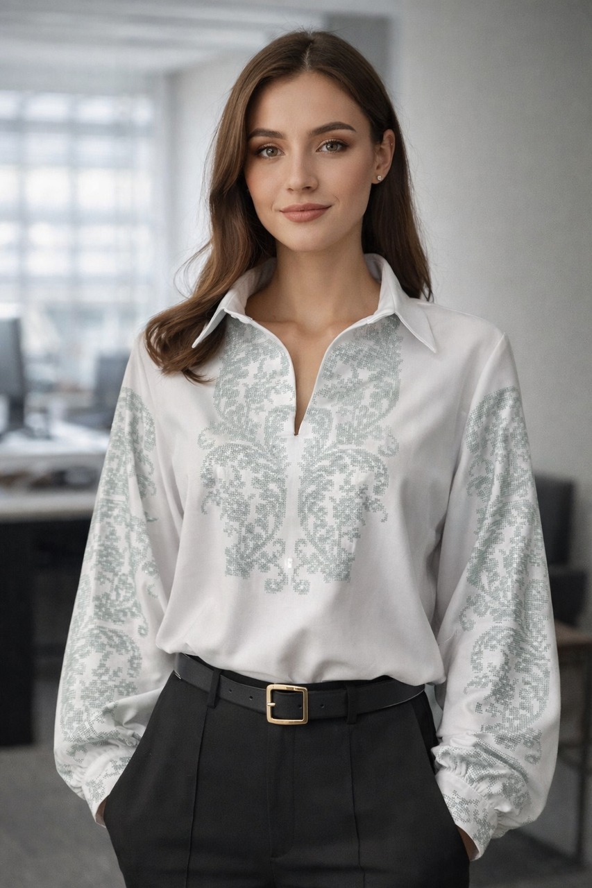 Пошита жіноча блуза для вишивання ПЖС-401.1