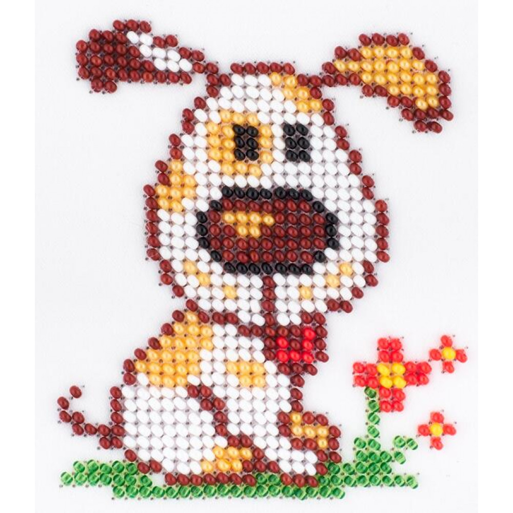 Набір для вишивання бісером L510 Щеня