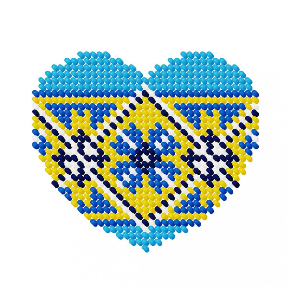 Набір для вишивання бісером L516 Серце і вишиванка