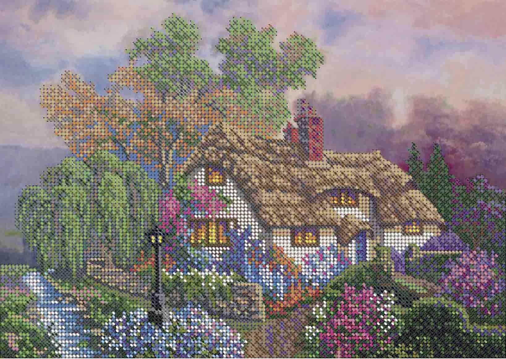 Схема для вишивки бісером А4-К-405 Будиночок