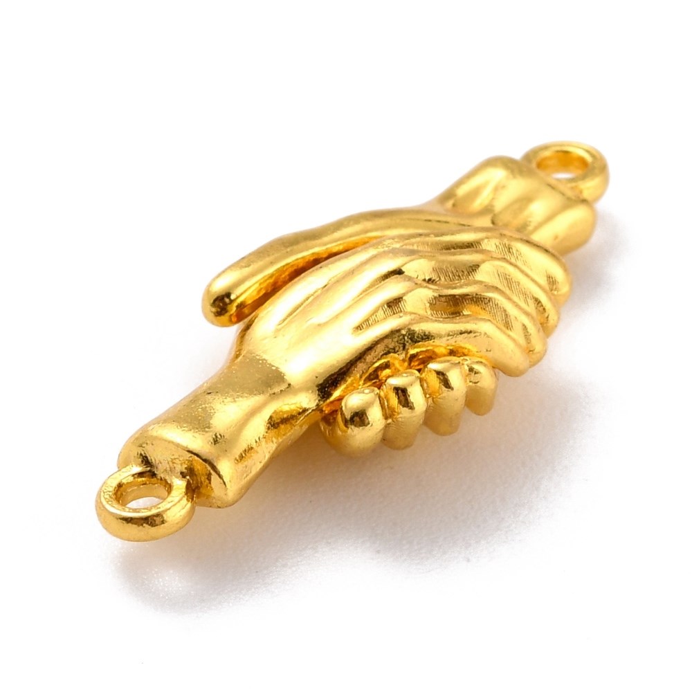 Застібка магнітна сплав, Долоні, колір золото УТ100028691