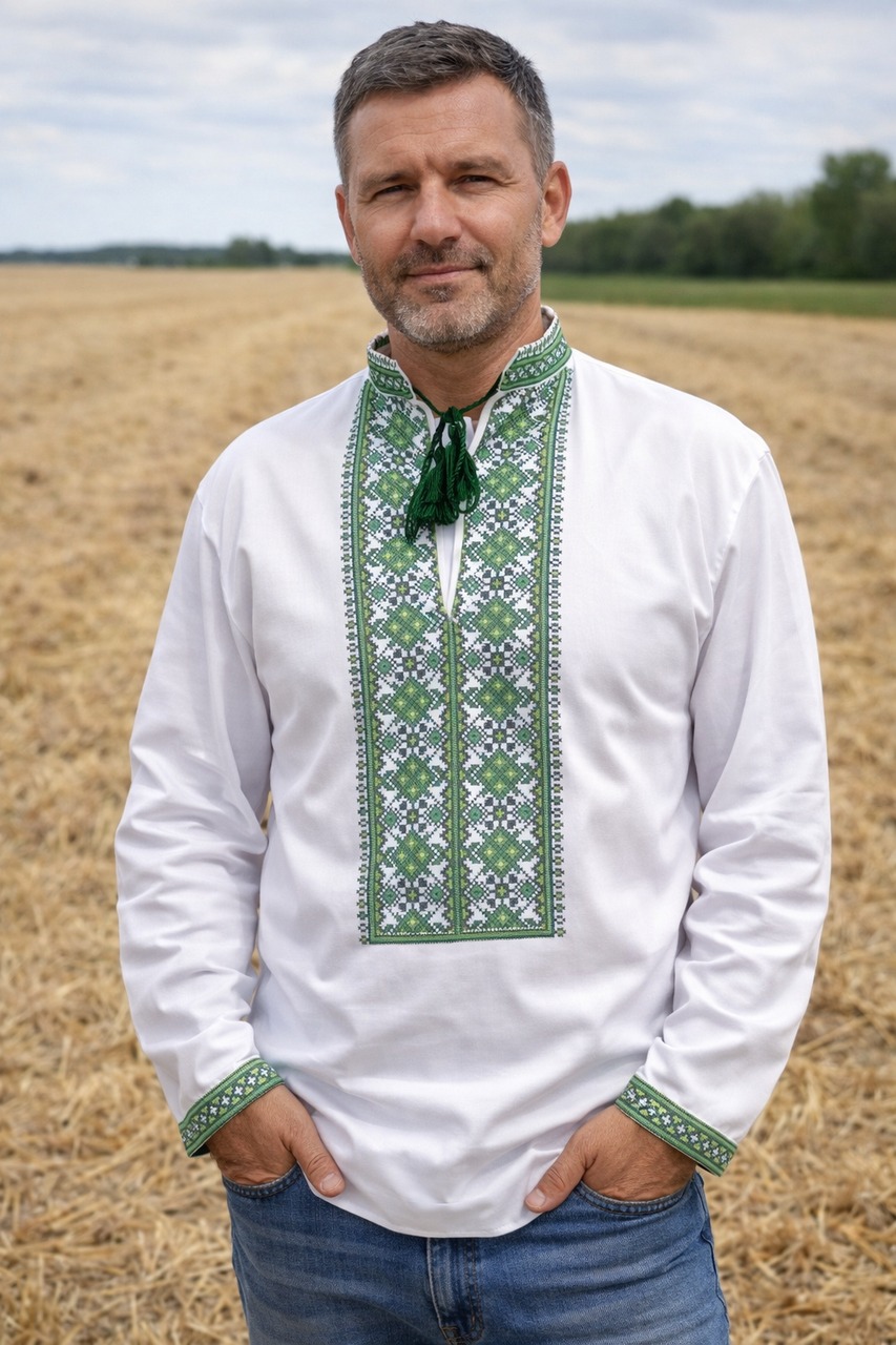 Пошита чоловіча сорочка для вишивання ПЧС-311