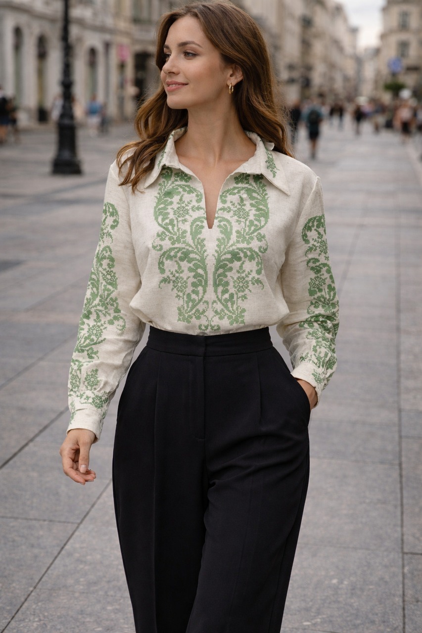 Пошита жіноча блуза для вишивання ПЖС-401.2