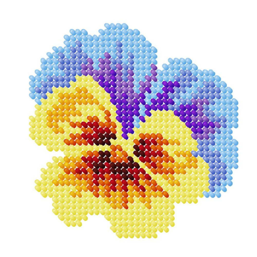 Набір для вишивання бісером L520 Братки