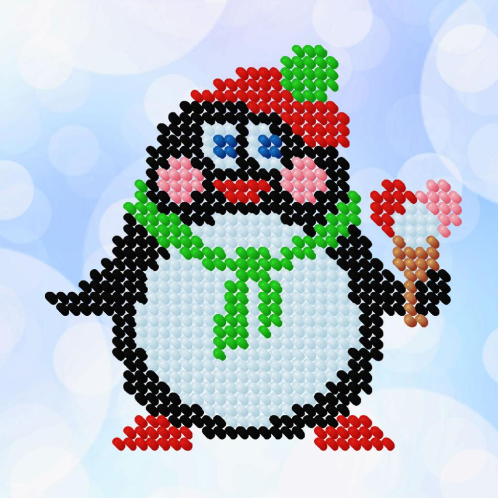 Набір для вишивання бісером L525 Пінгвін