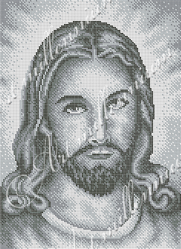 Схема для вишивки бісером R-0185 Ісус