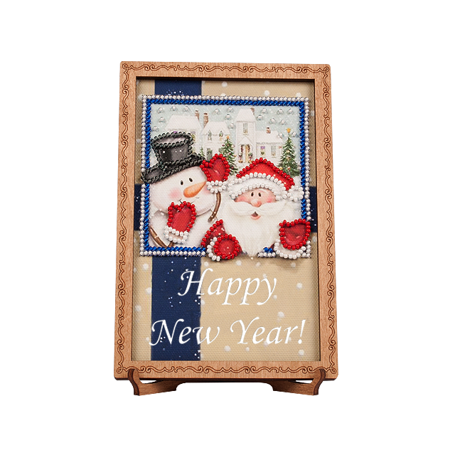 Открытка для вышивки бисером ''Happy New Year!'' (знято з виробництва)