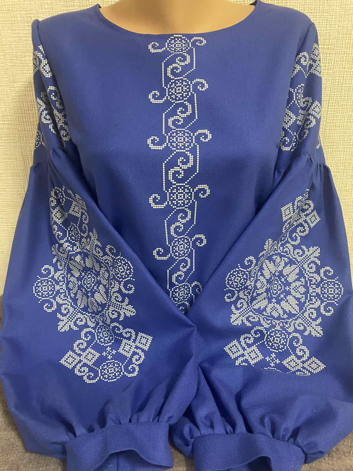 Пошита жіноча блуза для вишивання бісером або нитками СЖ-008 (БОХО)