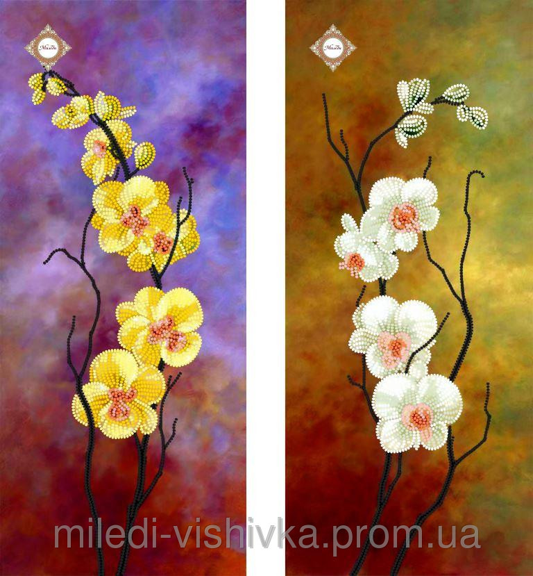 Схема для вышивки бисером Танцующие орхидеи (диптих)