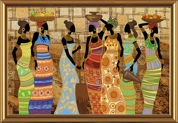 Набор для вышивки бисером ''Африканские красавицы''