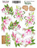 Набор наклеек (стикеров) 010, ''Spring blossom''