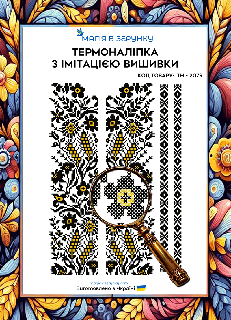 Термоналіпка з імітацією вишивки ТН 2079