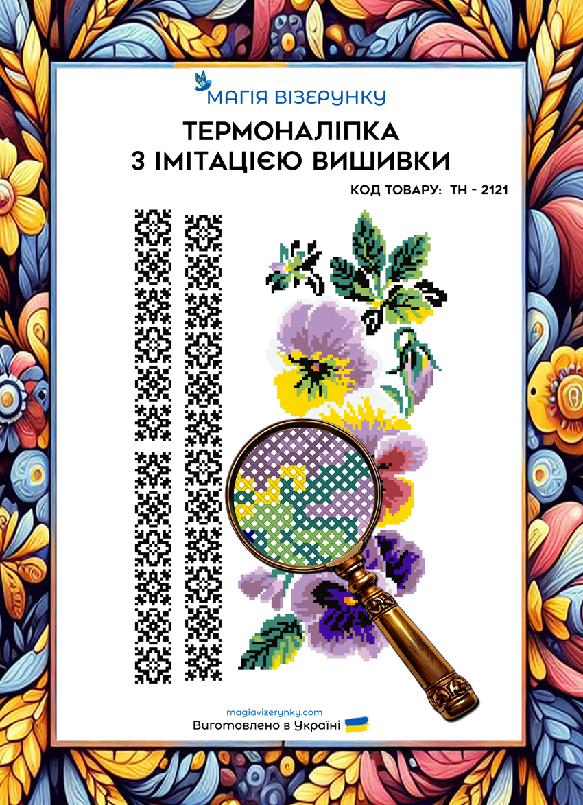 Термоналіпка з імітацією вишивки ТН 2121