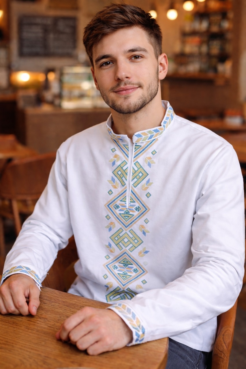 Пошита чоловіча сорочка для вишивання ПЧС-430