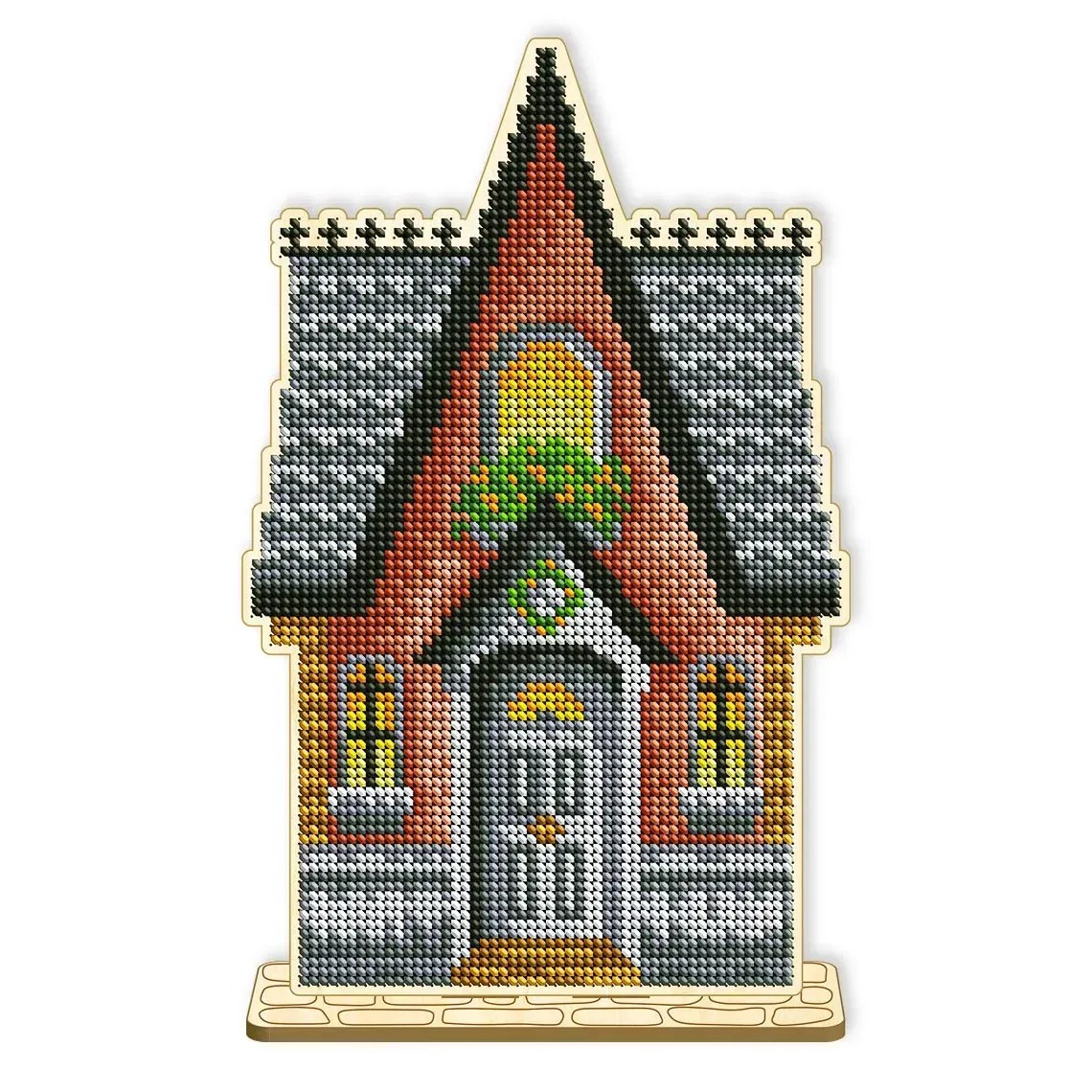 Заготовка для вишивки інтер'єрної фігурки ФІН_129 Серіїя Хелловін - Будиночок