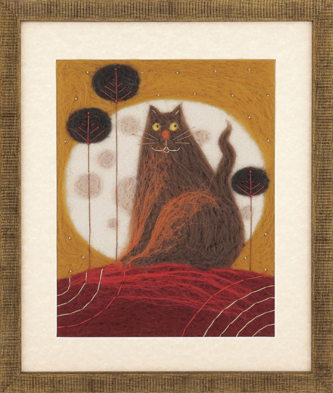 Набір для валяння картини В-213 Триптих Жив-був кіт