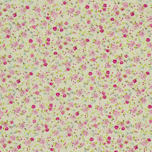 Відріз тканини 35х80 Квітковий принт рожевий