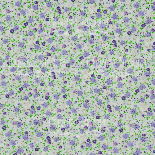 Відріз тканини 35х80 Квітковий принт фіолетовий