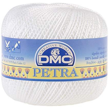 Пряжа для вязання DMC Петра №8 колір білий