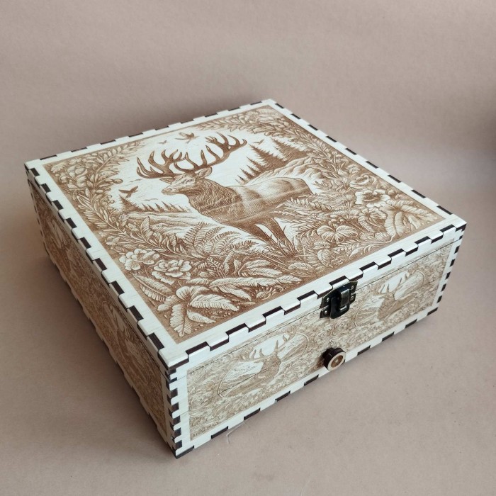 Скринька для рукоділля з висувним ящиком 060641