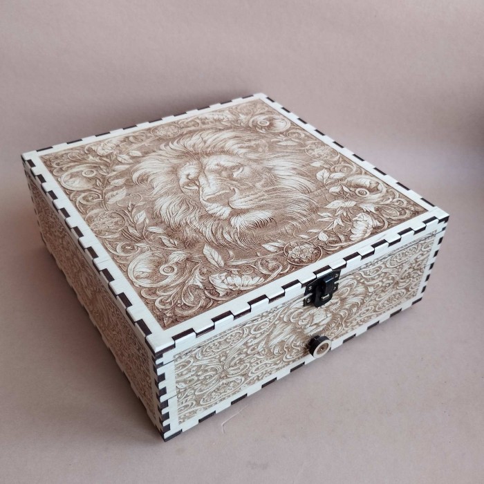 Скринька для рукоділля з висувним ящиком 060644