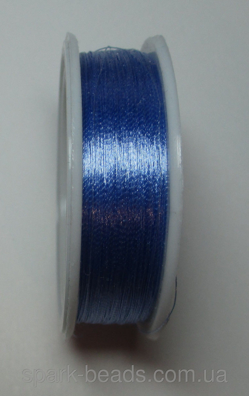Люрекс Аллюр металлизированная нить круглая 07. Цвет голубой