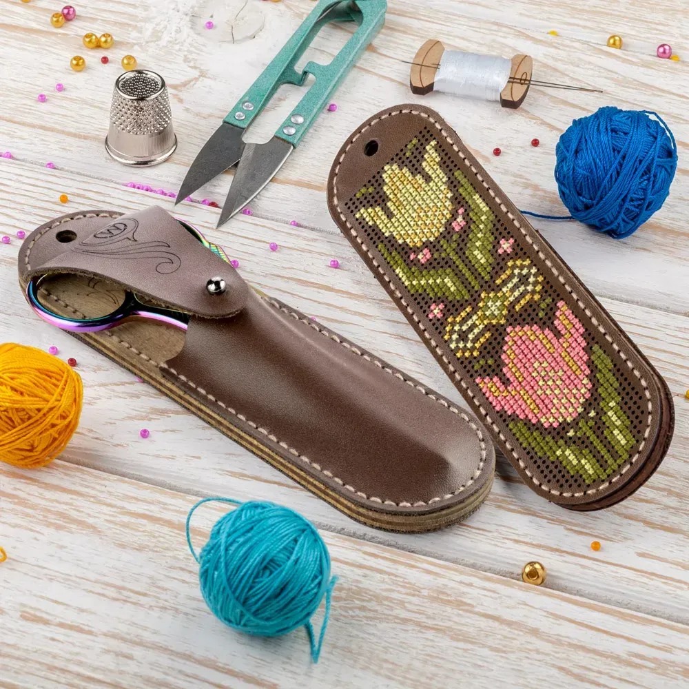 Набір для створення чохла для ножиць FLTL-068 Тюльпани