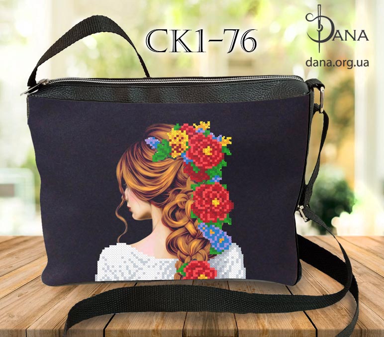 Пошита сумка для вишивання бісером з еко-шкіри СК1-76