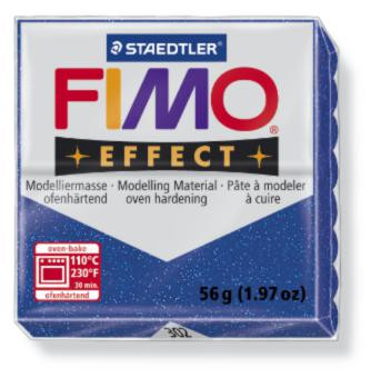 Полимерная глина FIMO Effect, с блестками синий (56г) STAEDTLER. 302/8020