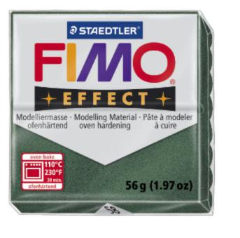 Полімерна глина FIMO Effect, зелений металік опал (56г) STAEDTLER. 58/8020