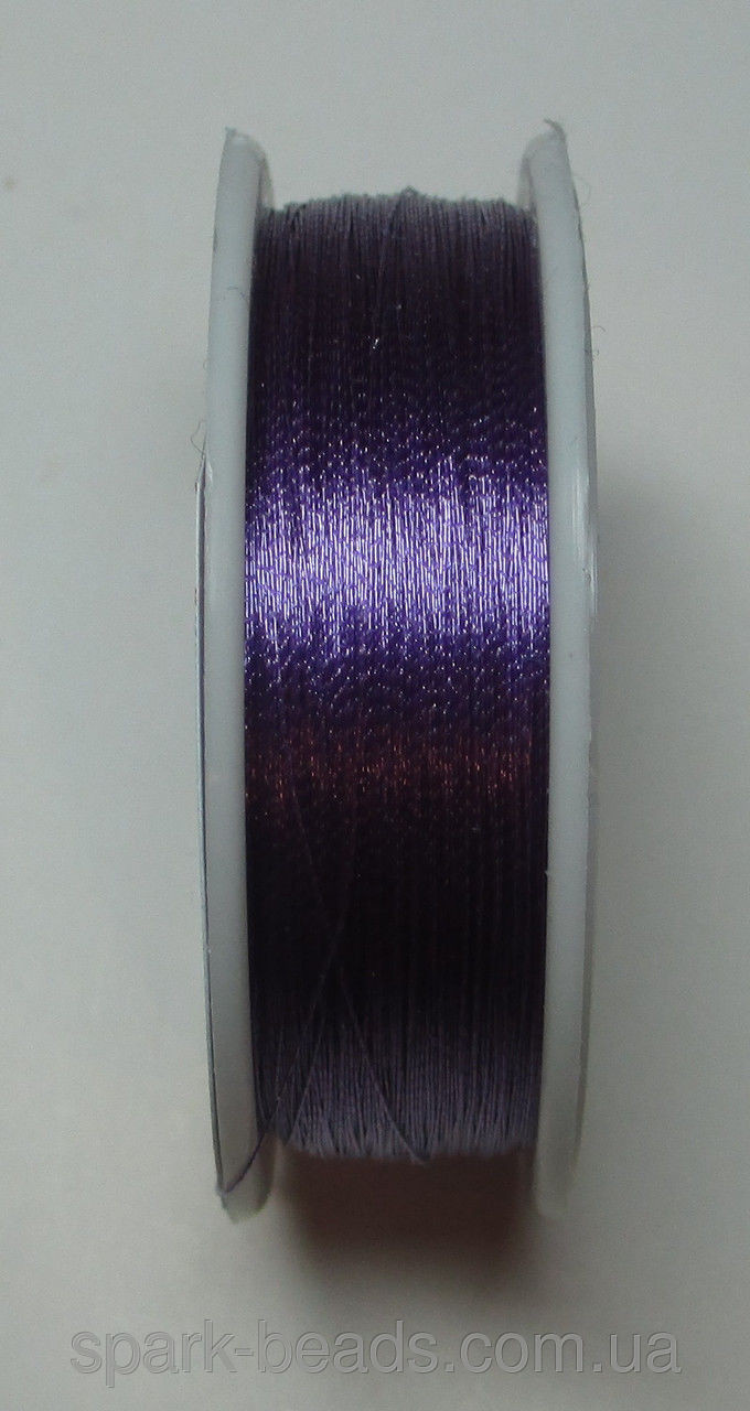 Люрекс Алюр металізована нитка кругла 19. Колір фіолетовий