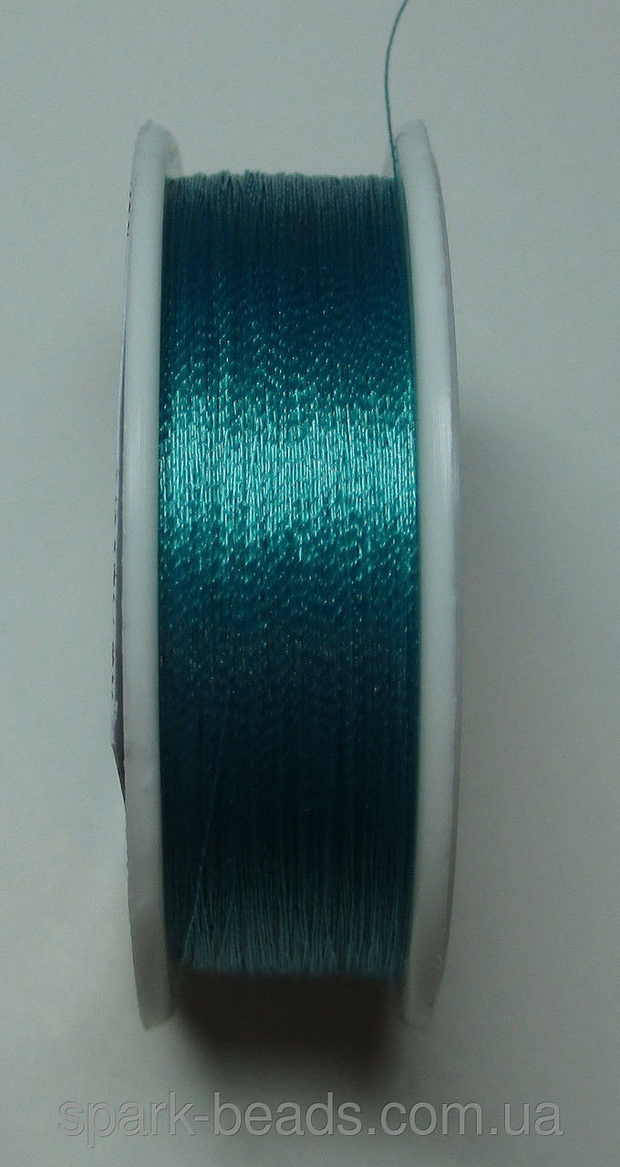 Люрекс Аллюр металлизированная нить круглая 20. Цвет бирюзовый